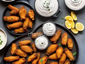 Crispy Baked Moroccan Chicken Wings with Yogurt Dip