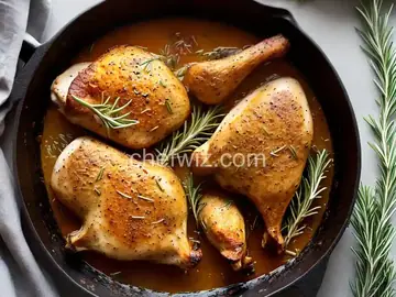Crispy Baked Rosemary-Garlic Chicken Legs