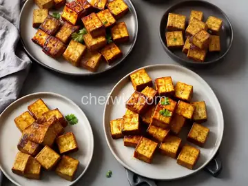 Crispy Barbequed Tofu Slices