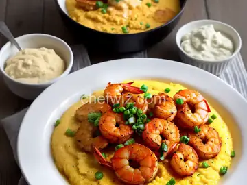 Crispy Cajun Shrimp and Cheesy Grits