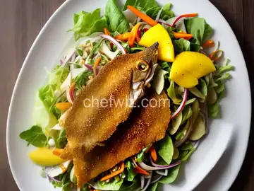 Crispy Catfish and Green Mango Salad (Yum Pla Dook Foo)