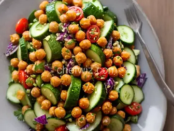 Crispy Chickpea and Cucumber Salad