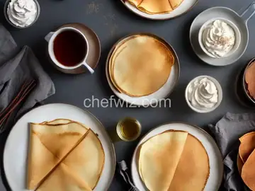 Crispy Crepes With Dark Maple Syrup