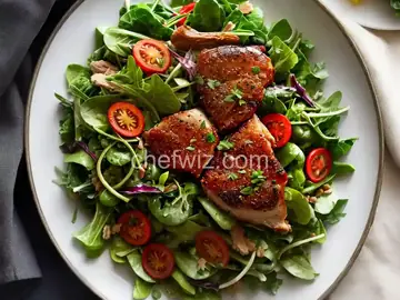 Crispy Duck Confit With Mixed Bitter Greens Salad Recipe