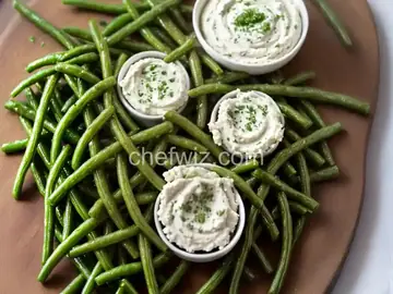 Crispy Green Beans with Horseradish-Wasabi Dip