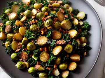 Crispy Kale, Brussels Sprouts, and Potato Hash Recipe