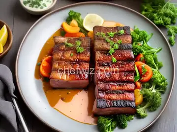 Crispy, Meltingly Soft Pork Belly Steak