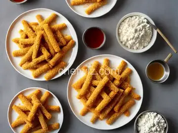 Crispy Sesame Feta Fingers with Honey
