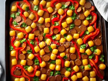 Crispy Sheet Pan Gnocchi with Sausage and Peppers