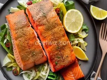 Crispy-Skin Salmon With Napa Cabbage