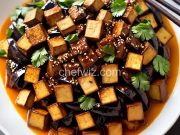 Crispy Szechuan-Style Eggplant and Tofu