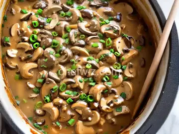 Crock Pot Cheesy Mushroom Chicken