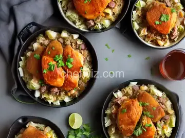 Crook Pot Ham hocks and Cabbage