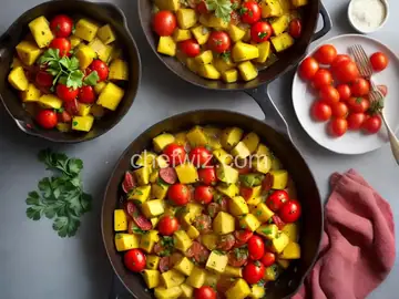 Crookneck Squash and Tomatoes