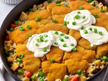 Crunchy Chicken Casserole with Mayo