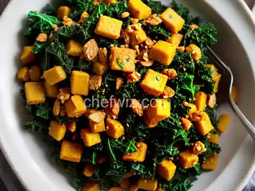 Crunchy Curried Kale