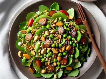 Crunchy Pea and Water Chestnut Salad