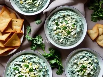 Crunchy Spinach Dip with Hearts of Palm