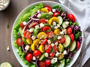 Crunchy and Bright Greek Salad