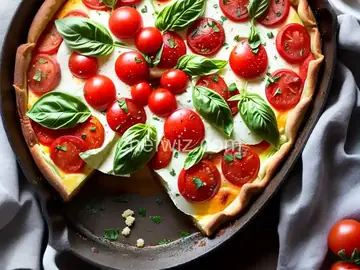 Crustless Caprese Quiche