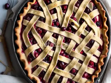 Crustless Cranberry Pie