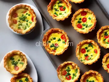 Crustless Mini Quiche Lorraine