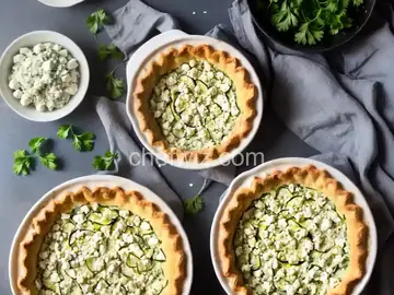 Crustless Zucchini and Feta Pie