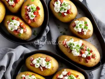 Crusty Baked Potatoes with Whipped Feta