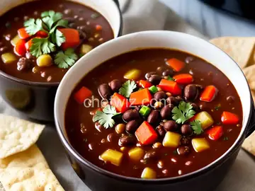 Cuban Black Bean Soup in the Slow Cooker