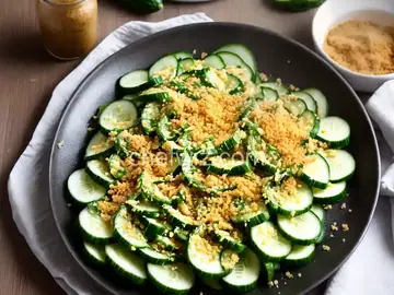 Cucumber Caesar With Spicy Breadcrumbs