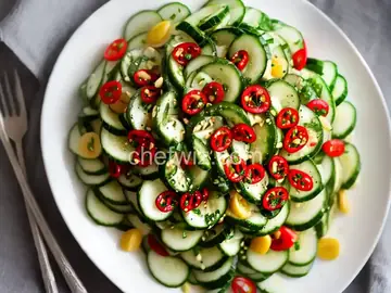 Cucumber Salad With Thai Sweet Chili Vinaigrette