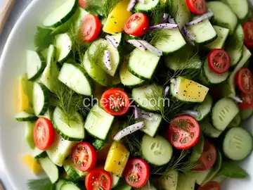 Cucumber Salad with Dill Vinaigrette