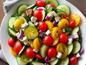 Cucumber Tomato Salad with Sweet Lime Vinaigrette