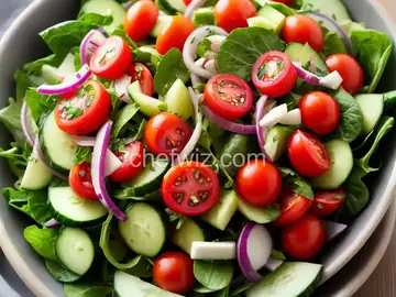 Cucumber, Tomato, and Red Onion Salad