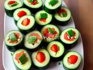 Cucumber and Avocado Sushi