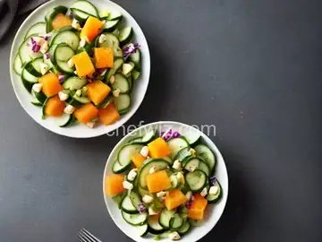 Cucumber and Cantaloupe Salad
