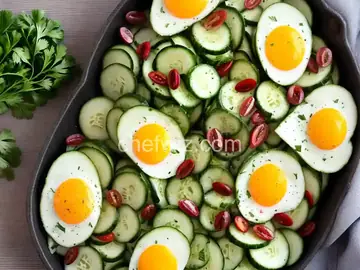 Cucumbers and Egg Salad
