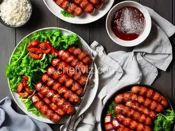 Curly-Q Grilled Sausages