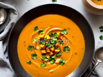 Curried Butternut Squash and Apple Bisque