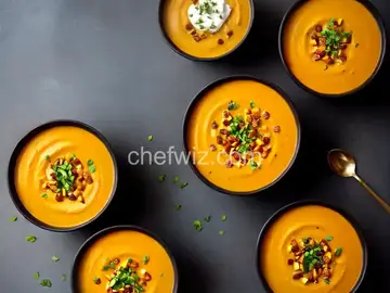 Curried Butternut Squash and Pear Soup