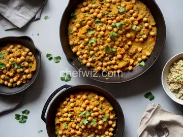 Curried Cauliflower and Chickpea Dump Dinner