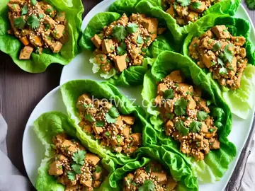 Curried Chicken Lettuce Wraps