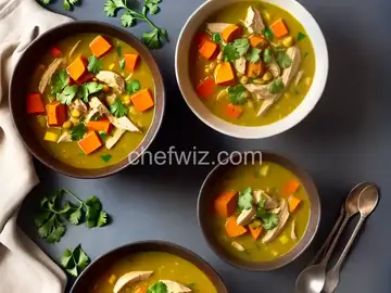 Curried Chicken Soup with Sweet Potatoes