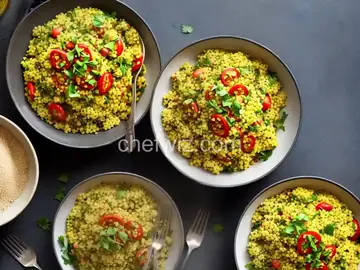 Curried Israeli Couscous