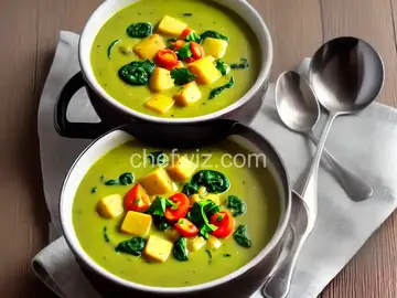 Curried Potato and Spinach Soup