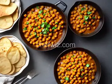 Curried Potatoes and Chickpeas