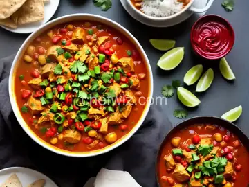 Curry Chicken Chili with Sriracha