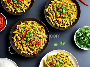Curry Pasta - Pakistani Style
