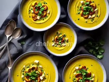 Curry Roasted Cauliflower Soup