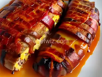 Dad's Cheesy Bacon Wrapped Meat Loaf
